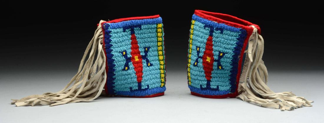 Pair of Sioux Beaded Cuffs. (1 of 1)