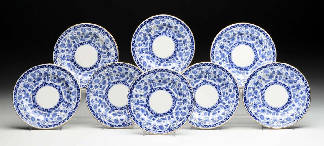 Lot Of 8: English Royal Crown Plates. (1 of 1)