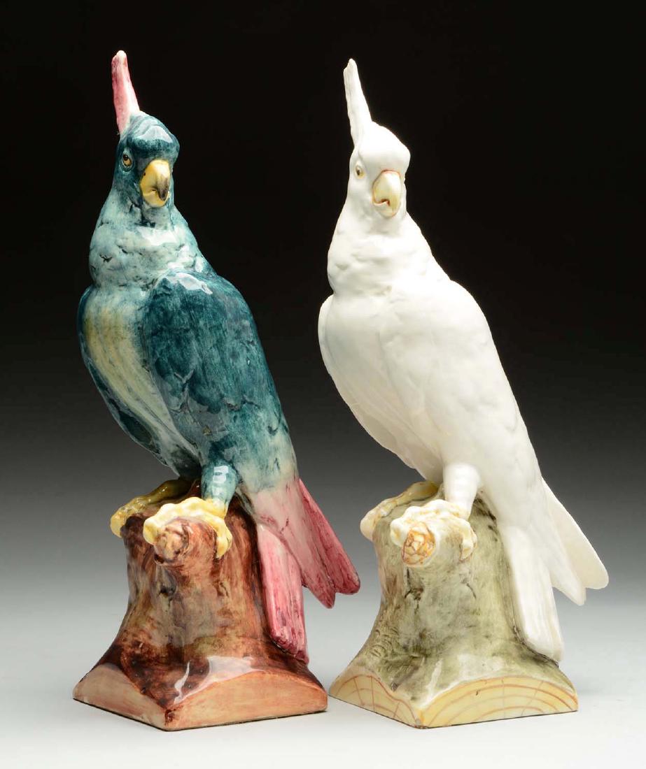 Lot Of 2: Royal Dux Cockatoos. (1 of 2)