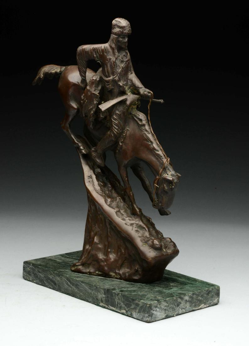 1974 Remington Bronze of Mountain Man Riding Horse. (1 of 3)