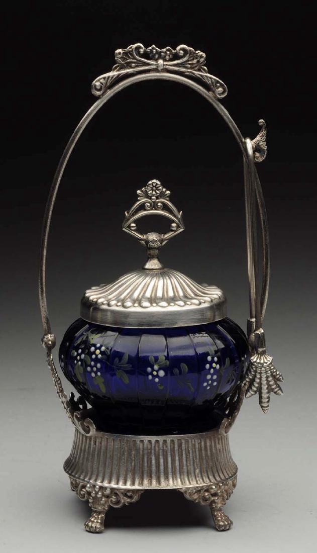 Pickle Castor With Cobalt Blue Insert. (1 of 3)