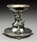 Silver Plate Brides Basket Base. - 4