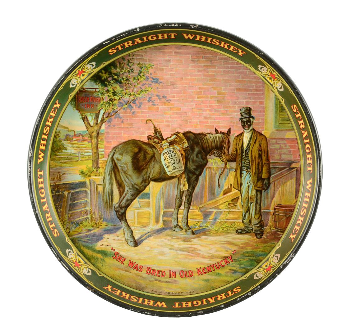 Green River Whiskey Serving Tray. (1 of 2)