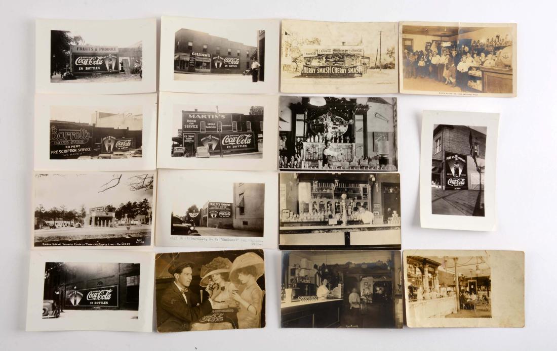 Lot Of 15: Coca - Cola Real Photo Postcards. (1 of 8)