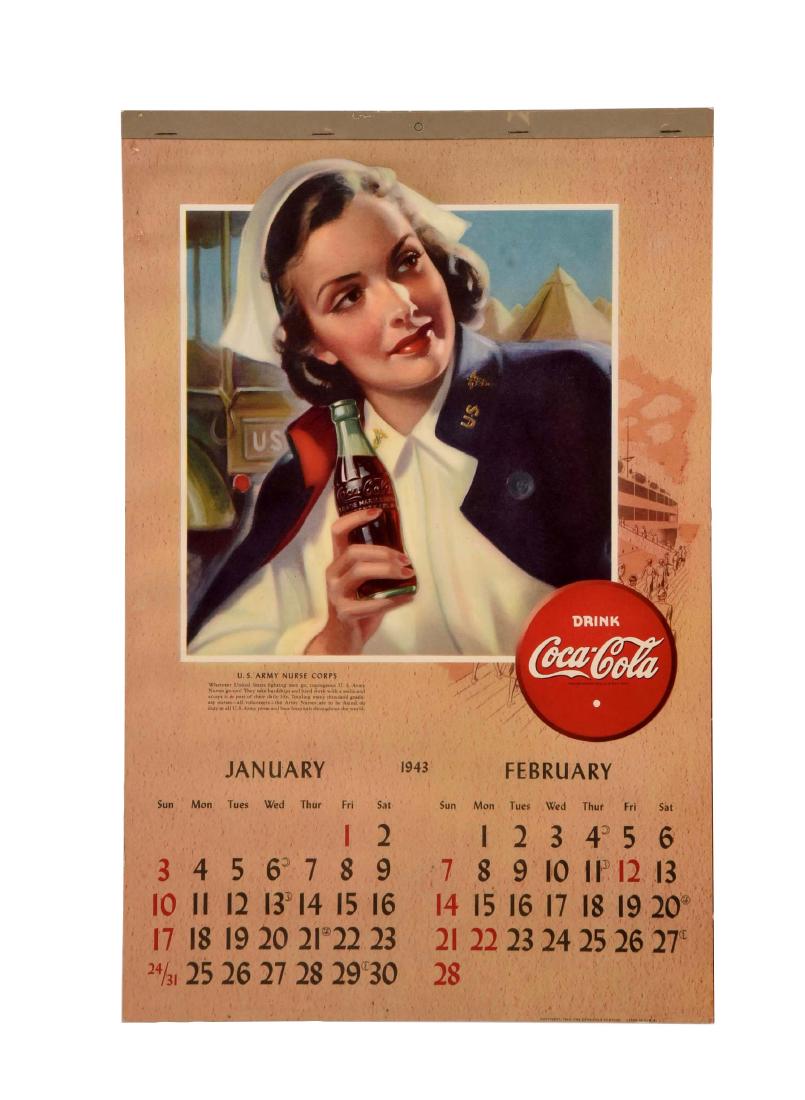 1943 Coca - Cola Advertising Calendar. (1 of 1)