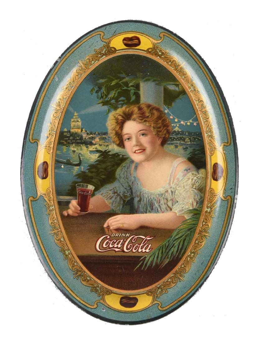 1909 Coca - Cola Tin Tip Tray. (1 of 1)