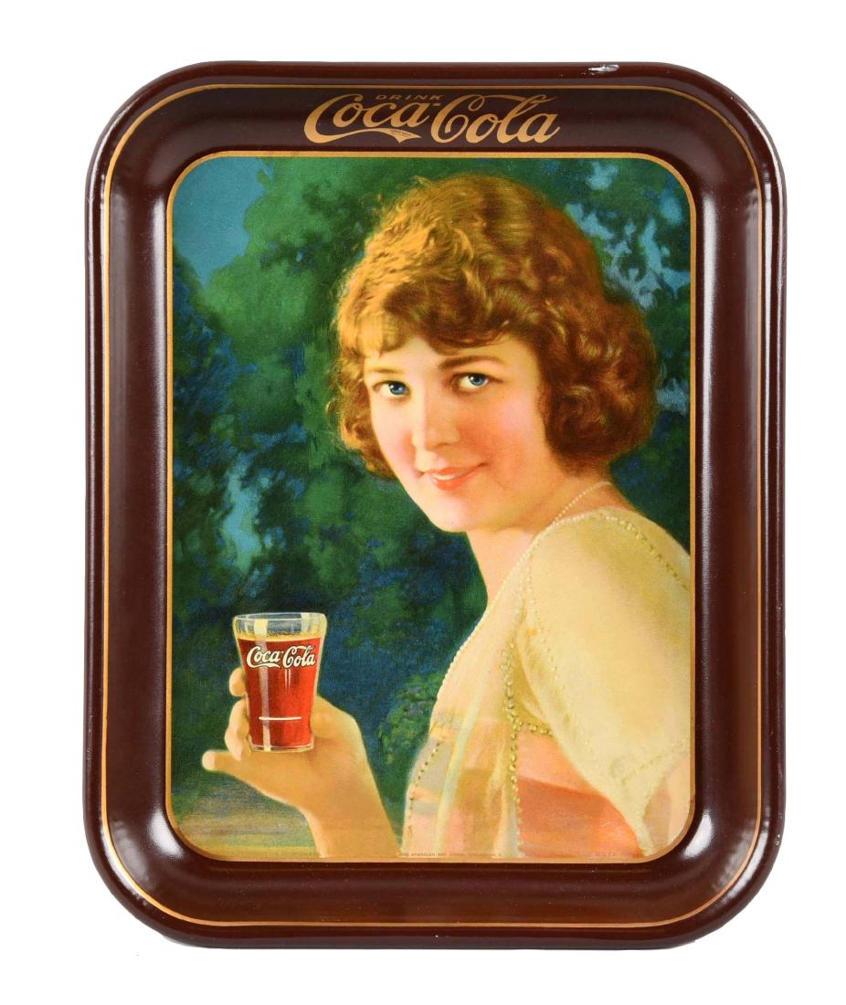 1924 Coca - Cola Advertising Tin Tray. (1 of 1)