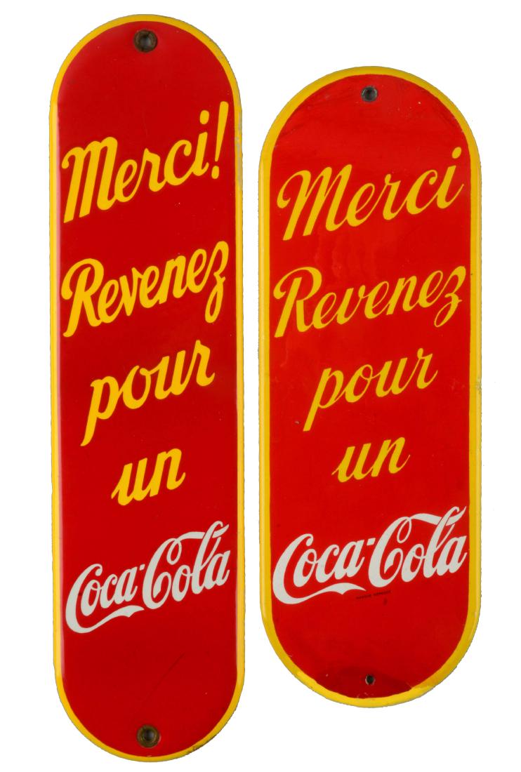 Lot Of 2: Coca - Cola Door Pushes. (1 of 1)