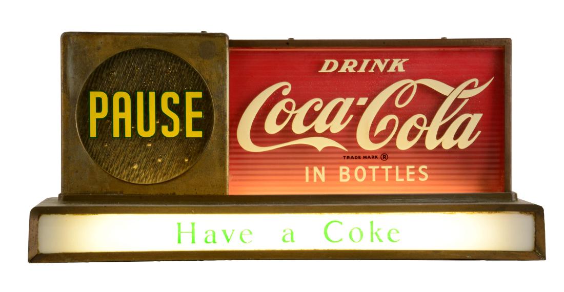 Coca-Cola Light Up Sign. (1 of 2)