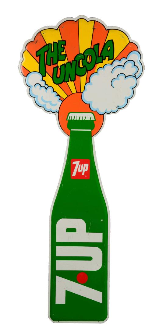7-Up Tin Diecut Sign. (1 of 2)