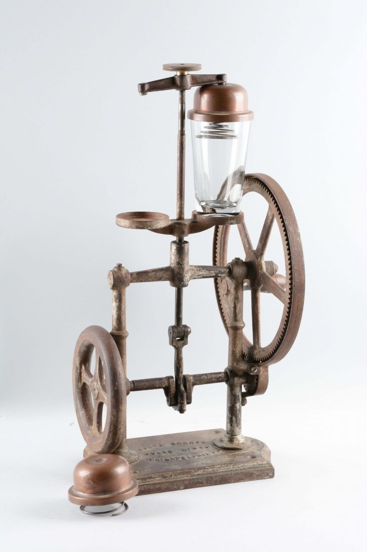 Coles Cast Iron Soda Fountain Milk Shaker.