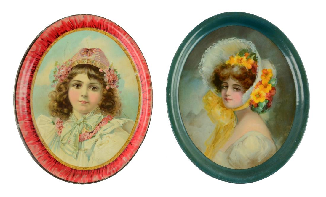 Lot of 2: Stock Advertising Serving Trays. (1 of 1)