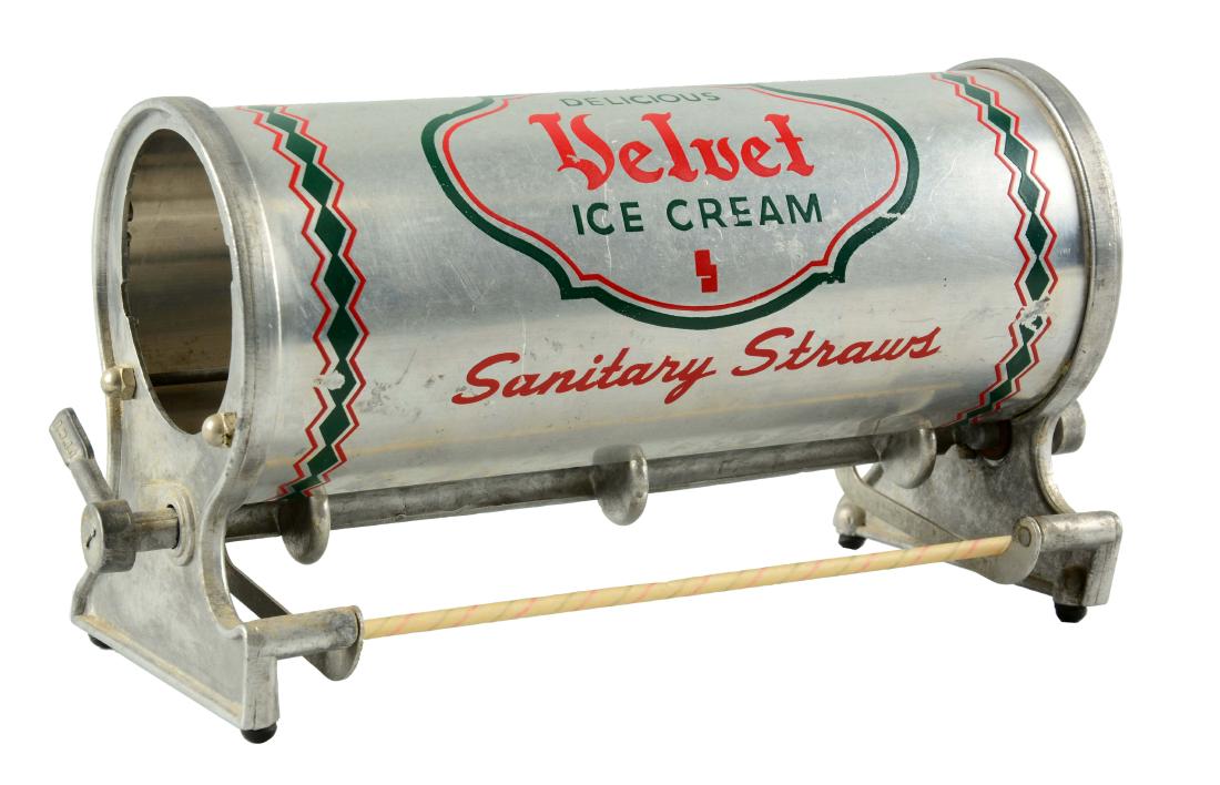 Velvet Ice Cream Sanitary Straw Dispenser. (1 of 4)