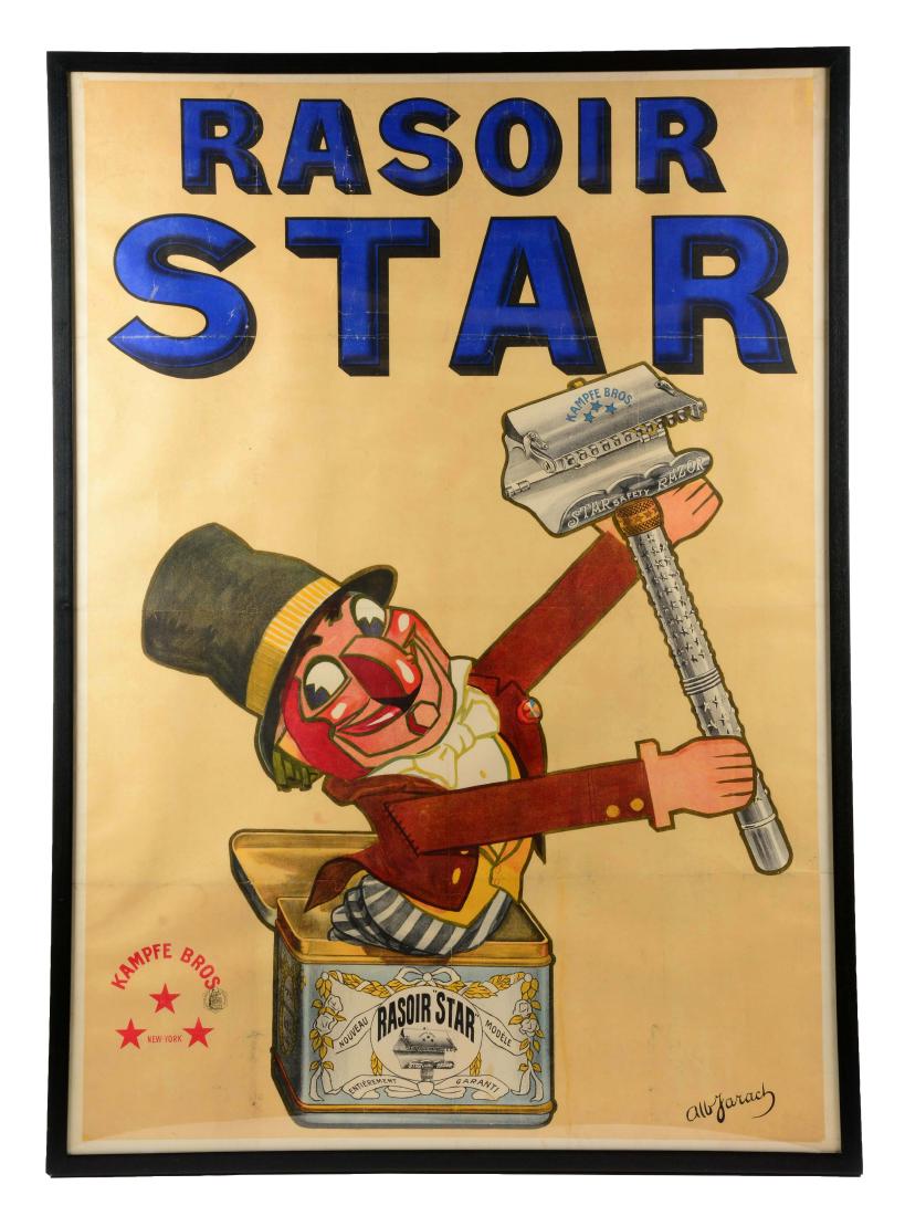 Kampfe Bros Safety Razor Advertising Poster. (1 of 2)