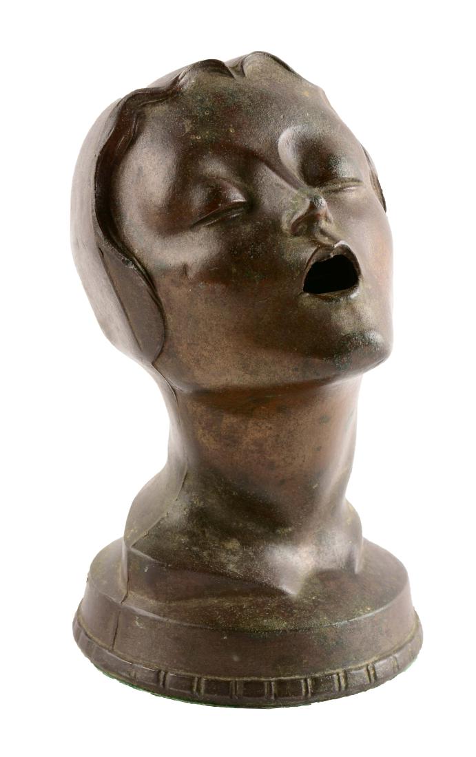 Art Deco Female Head Cigar Lighter. (1 of 2)