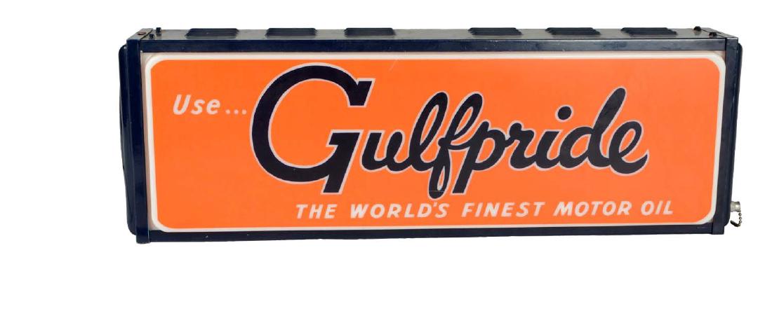Use Gulfpride Motor Oil Lighted Sign. (1 of 3)