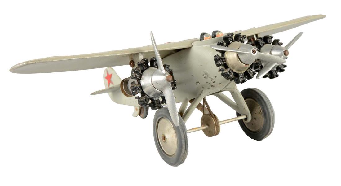 Hubley "America" Tri-Motor Cast Iron Airplane. (1 of 10)