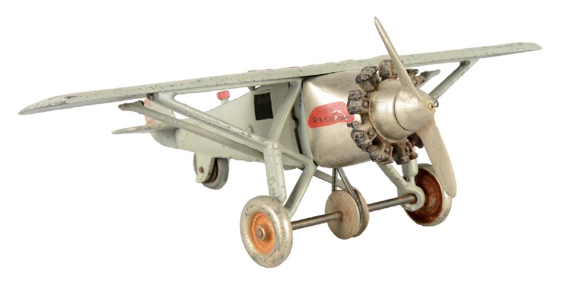 Hubley "Lindy" Monocoupe Cast Iron Airplane. (1 of 7)
