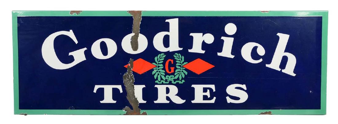 Goodrich Tires With Logo Porcelain Sign. (1 of 6)