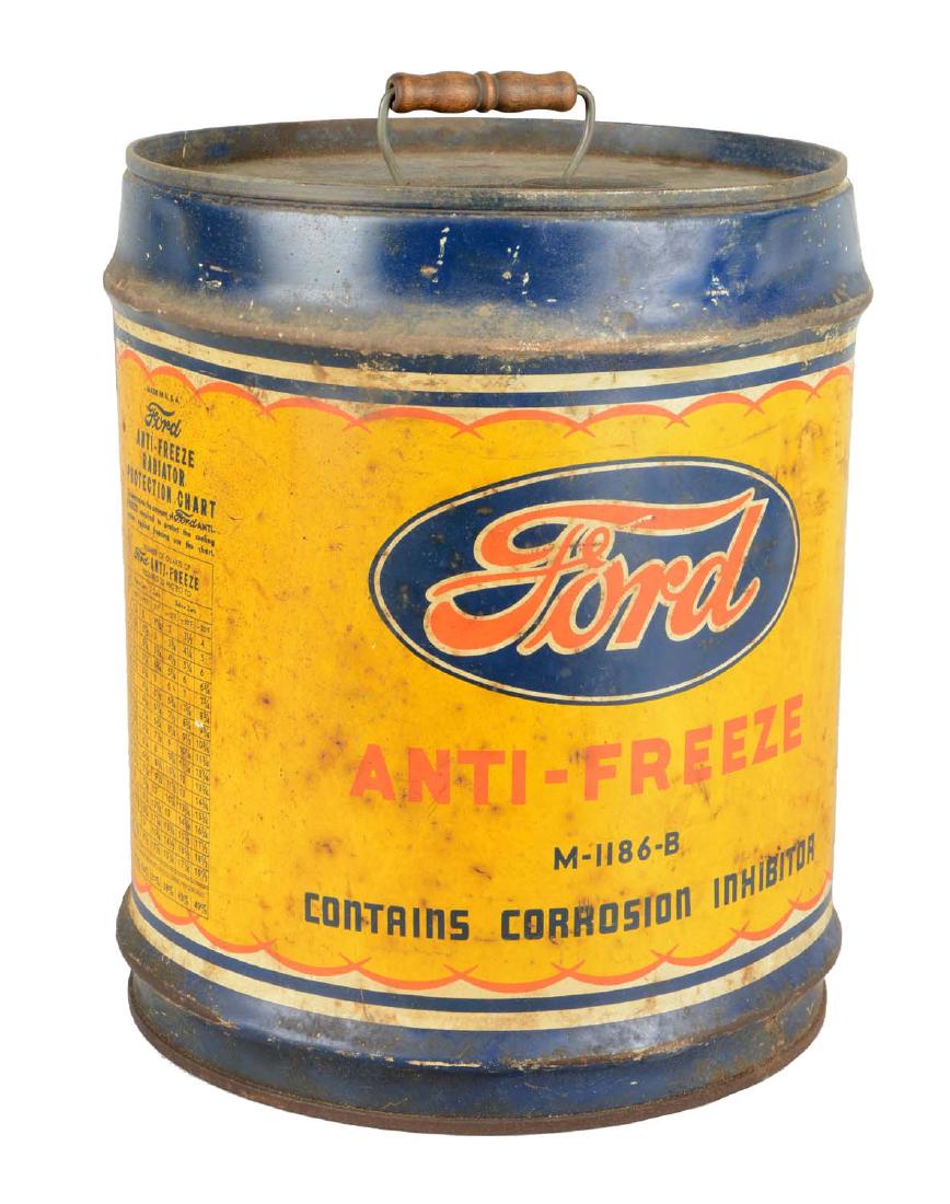 Ford Anti-Freeze Five Gallon Round Can. (1 of 9)