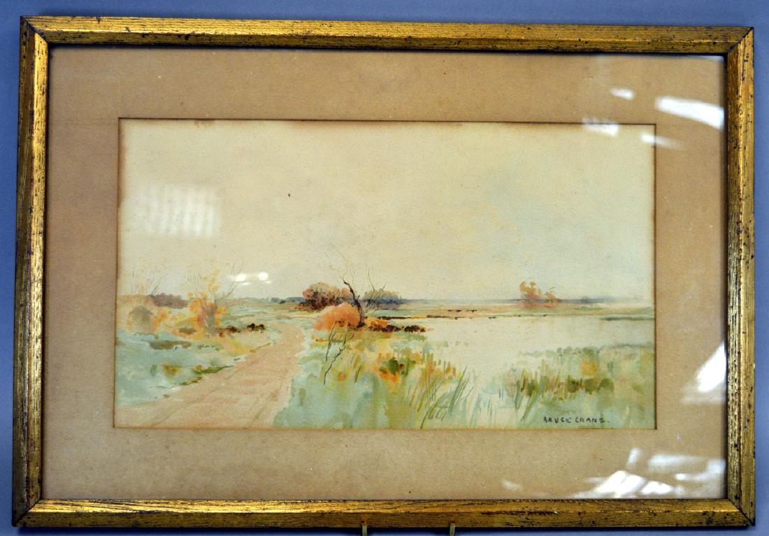 Bruce Crane Watercolor Landscape (1 of 2)