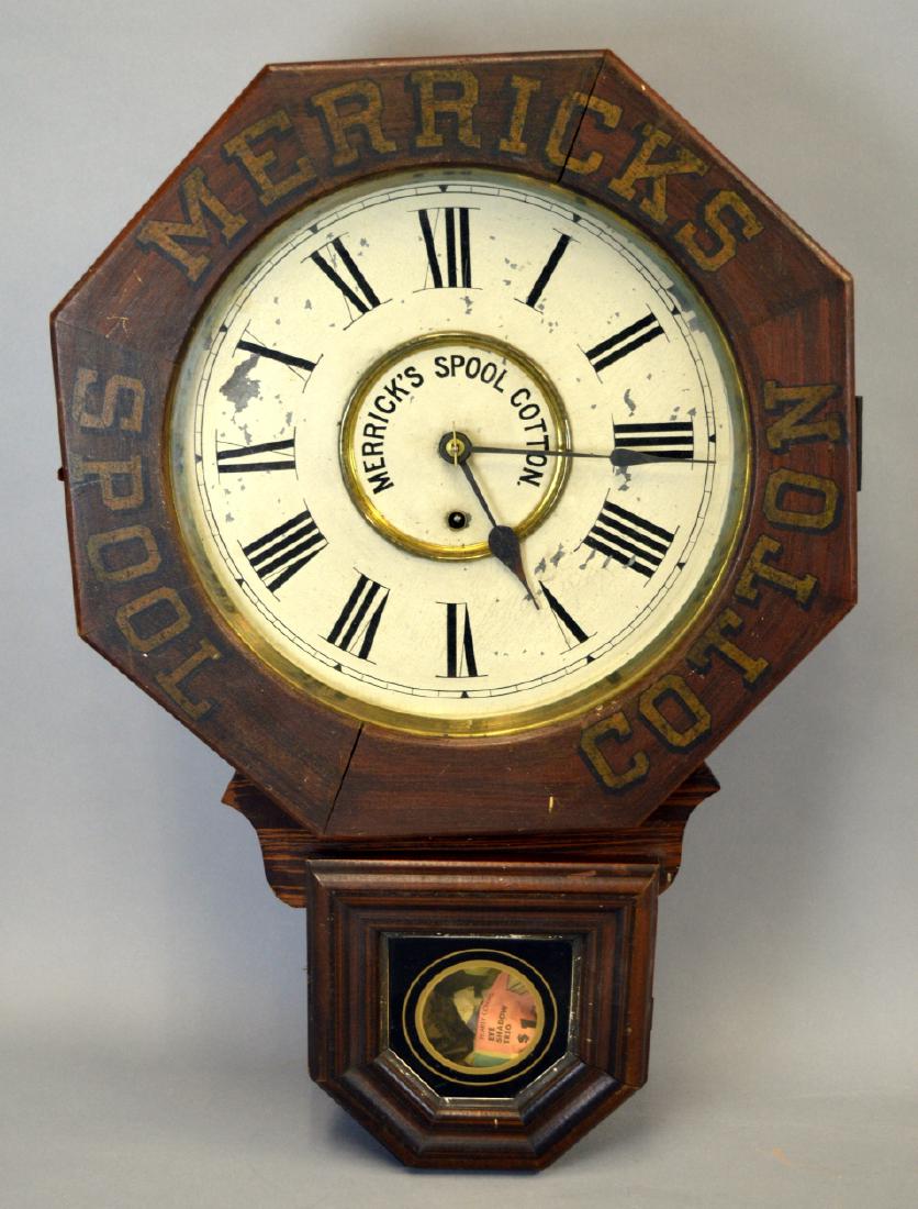 Merrick's Spool Cotton Advertising Clock (1 of 3)