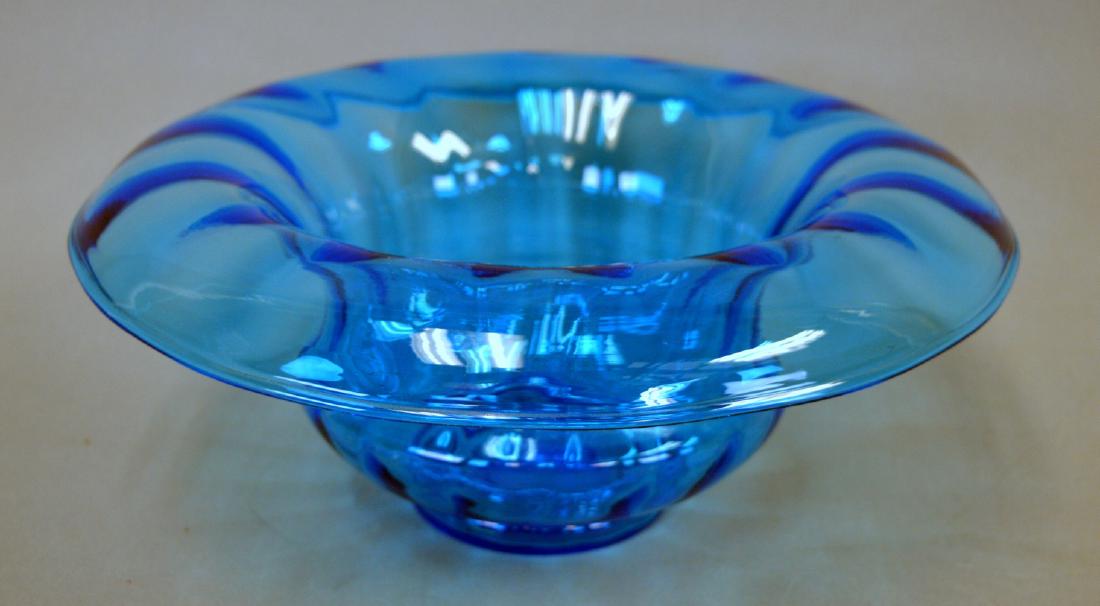 Steuben Celeste Blue Console Bowl (1 of 5)