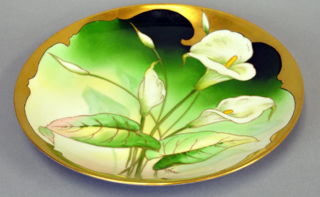 Pickard Artist "Markerâ€ Calla Lily Plate (1 of 3)