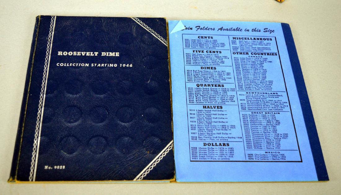 Roosevelt Dime book starting with 1946 (1 missing) (1 of 2)