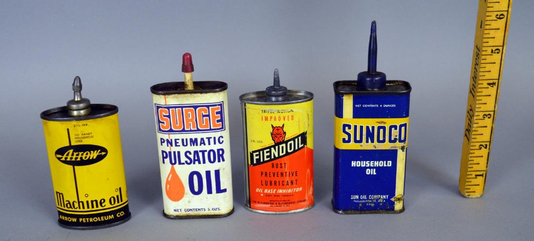 Arrow, Fiend, Surge, Sunoco - Oil Cans (1 of 1)