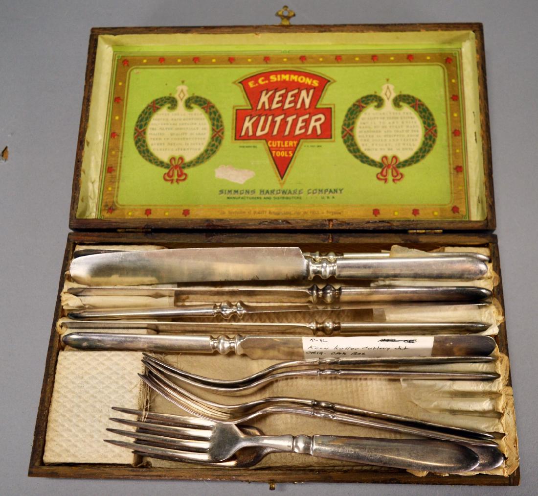 Keen Kutter Box, 5 knives, and 5 forks (1 of 1)