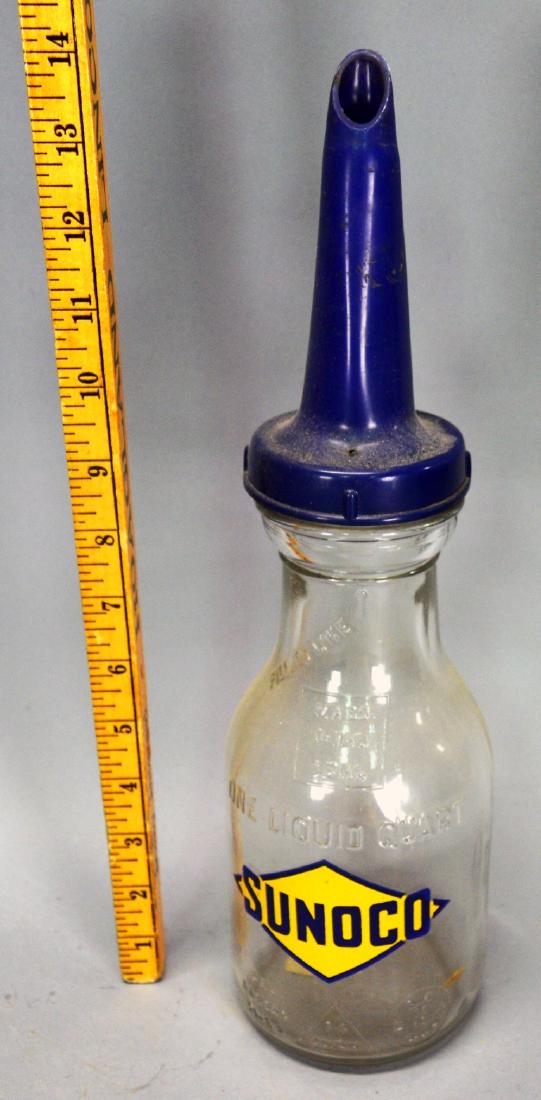 Sunoco quart glass oil jar (1 of 1)