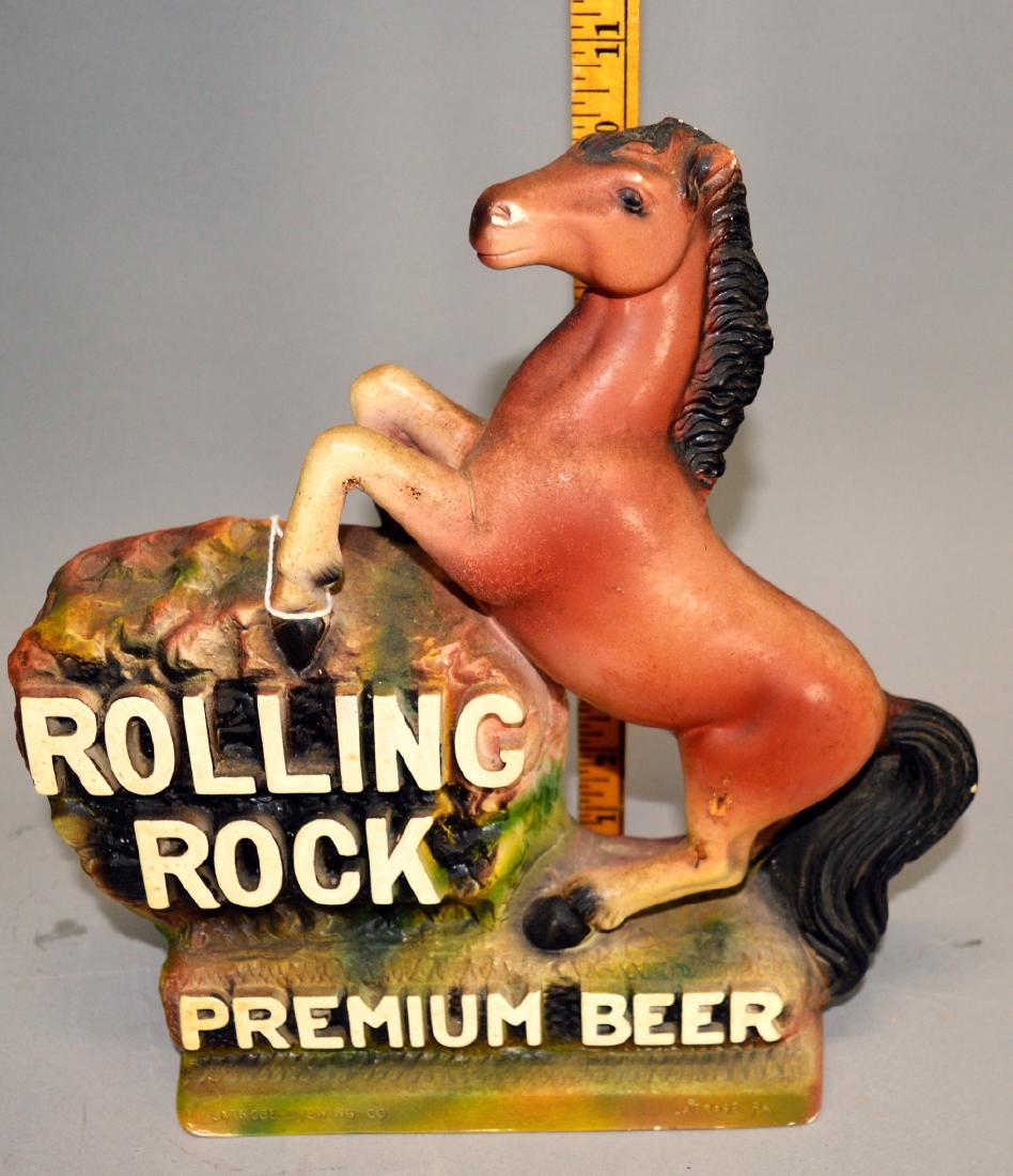 Rolling Rock premium beer Chalkware (minor chipping) (1 of 4)