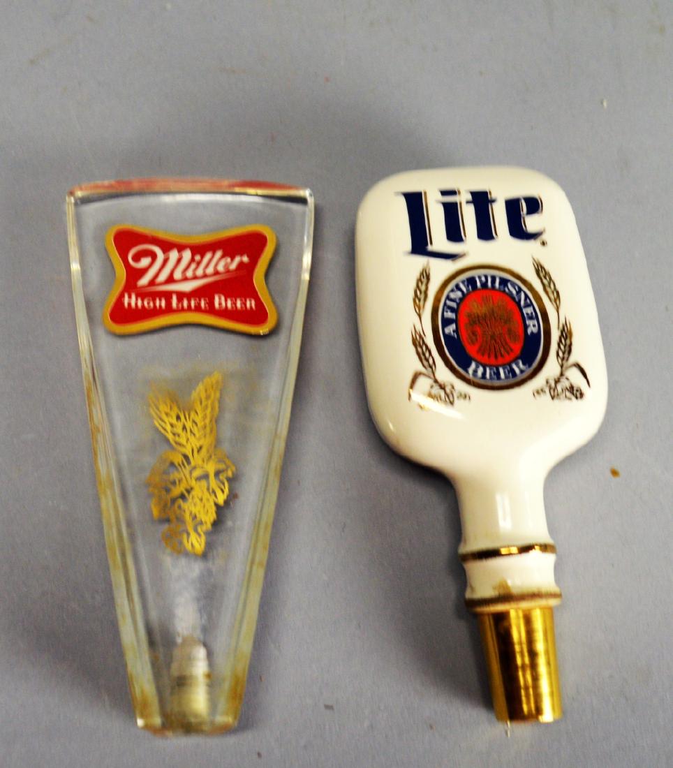 Miller and Lite beer tap pulls: Miller and Lite beer tap pulls