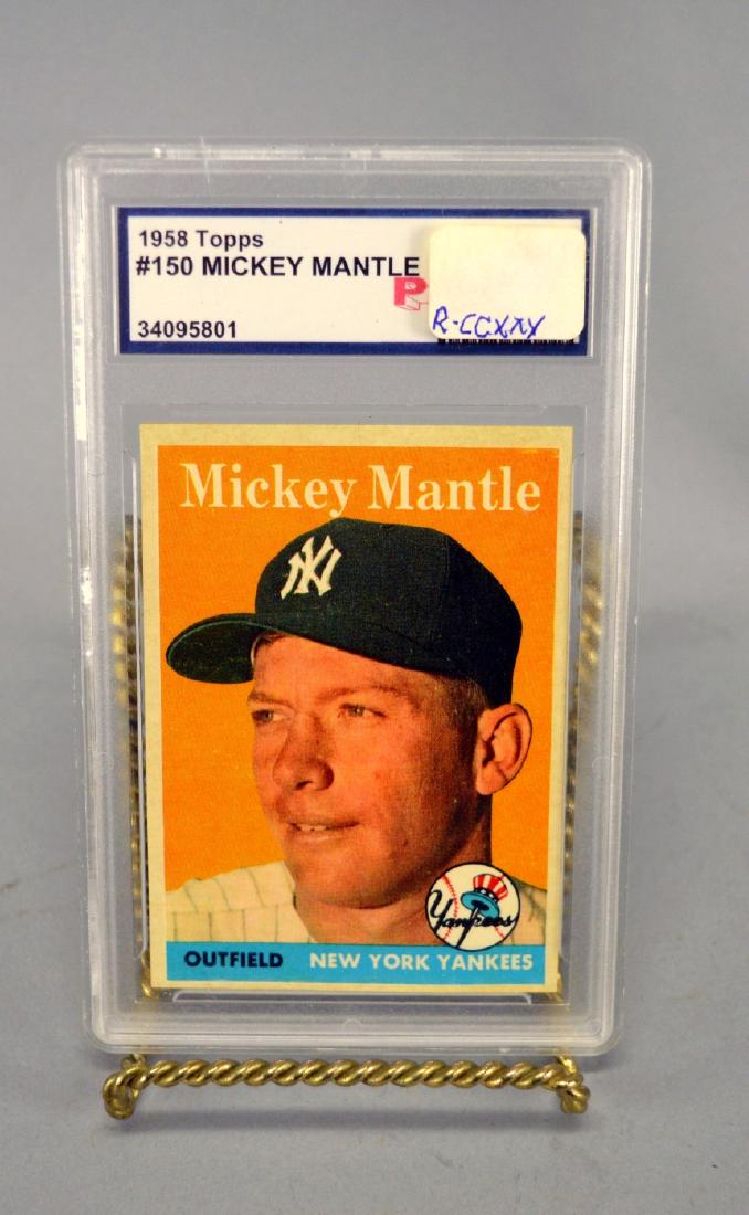 1958 Topps Mickey Mantle Baseball Card PRO 8.5 nm-mt (1 of 2)
