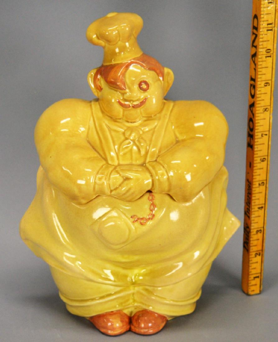 Chef cookie jar unmarked (Crazing on the bottom) (1 of 2)