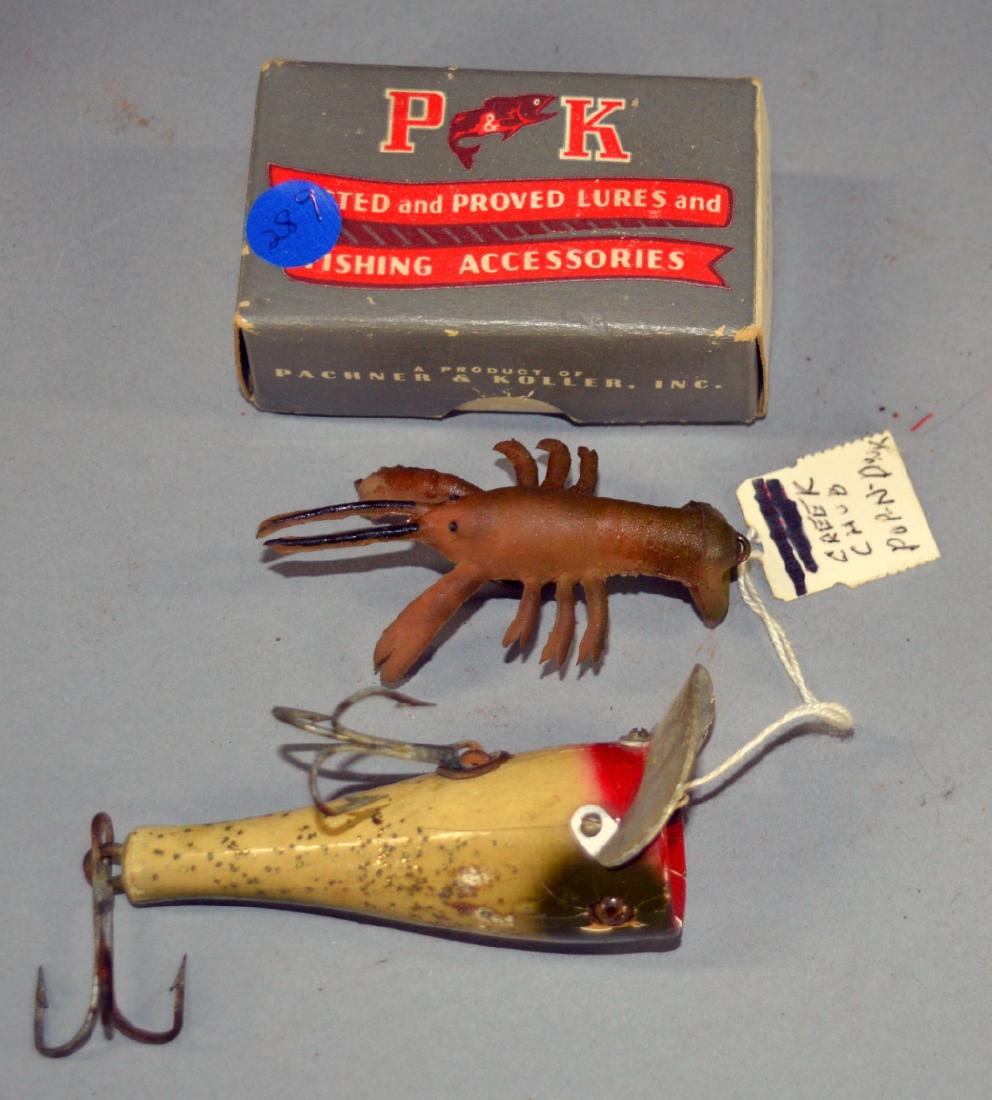 P & K lure and Creek Chub pop 'n dunk (1 of 2)