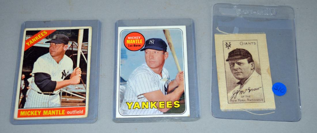 Mickey Mantle Card and McGraw baseball cards (1 of 2)