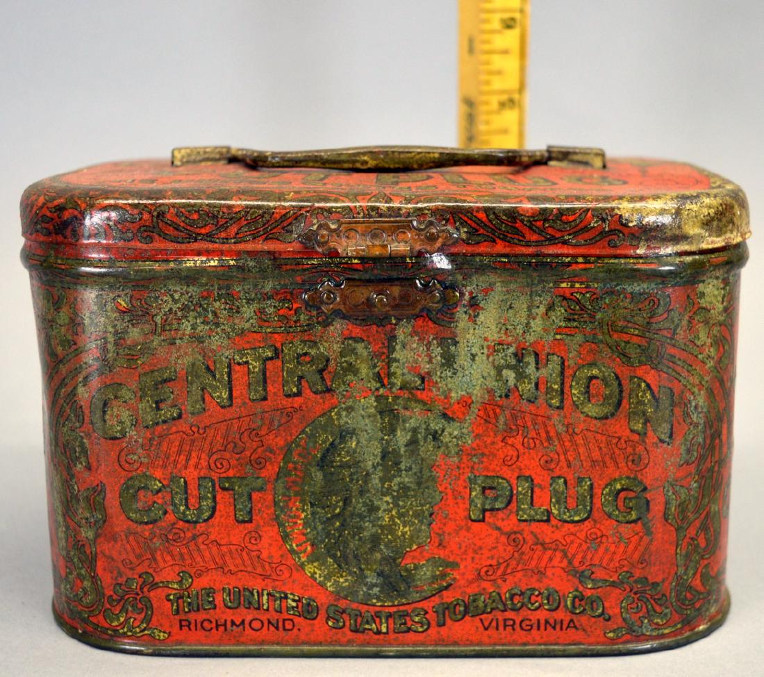 Central Union cut plug Native american tobacco tin (1 of 4)