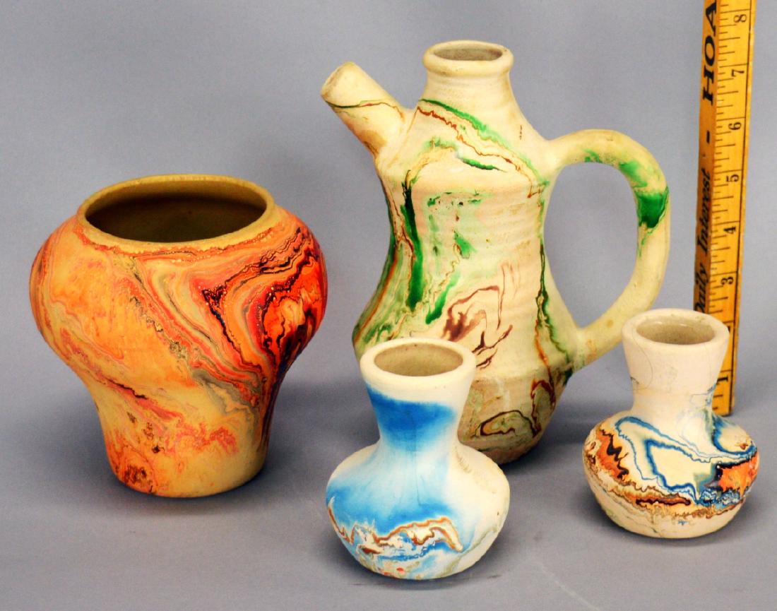 4 pieces of Nemadji pottery (1 of 1)