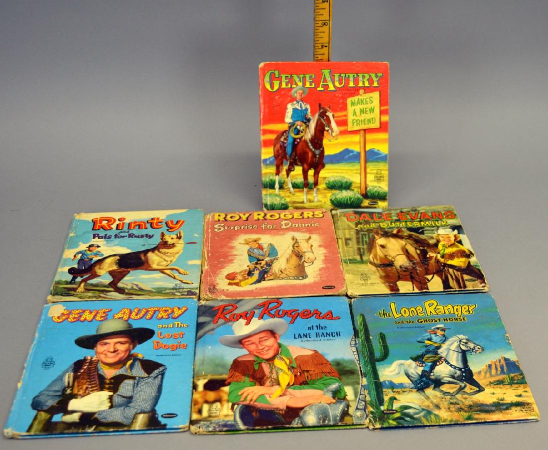 Western Child's books, Rinty, Gene Autry, Roy Rogers,: Western Child's books, Rinty, Gene Autry, Roy Rogers, lone Ranger Covers have wear