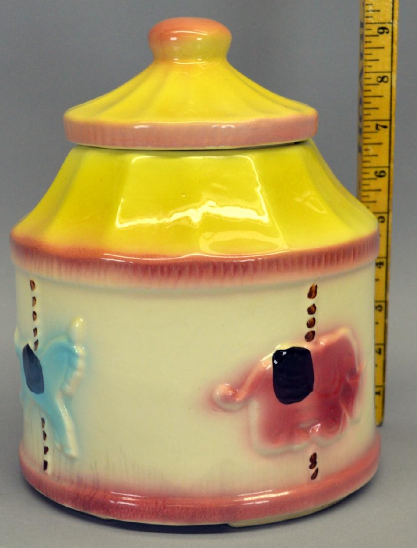 Merry Go Round Cookie Jar Unmarked (1 of 2)