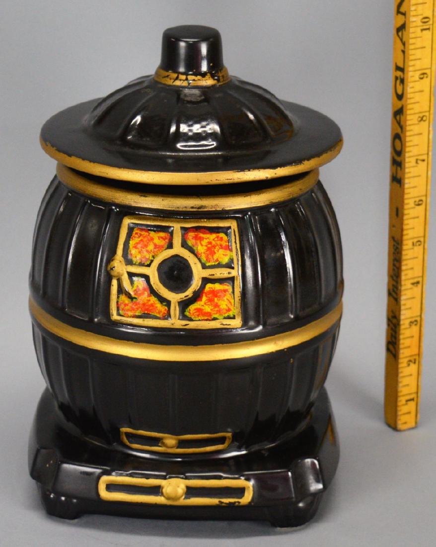 USA pot belly stove cookie jar (1 of 2)