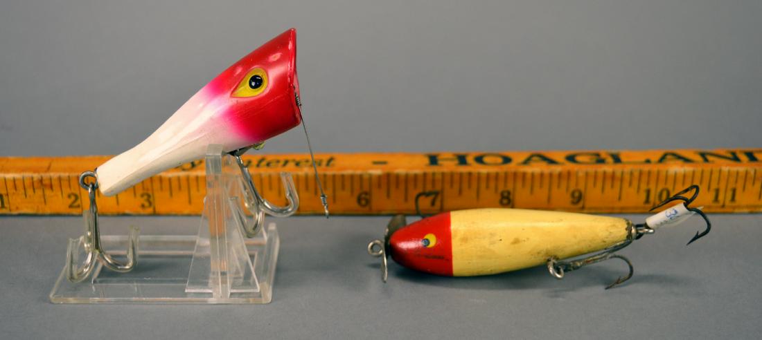 Two Fishing Lures Including a Paw Paw Burper: Minor wear