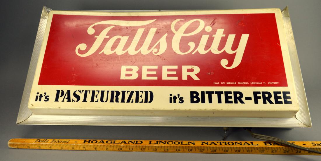 Falls City Beer lit sign Sep 23, 2018 AAA Auction Service, Inc. in IN