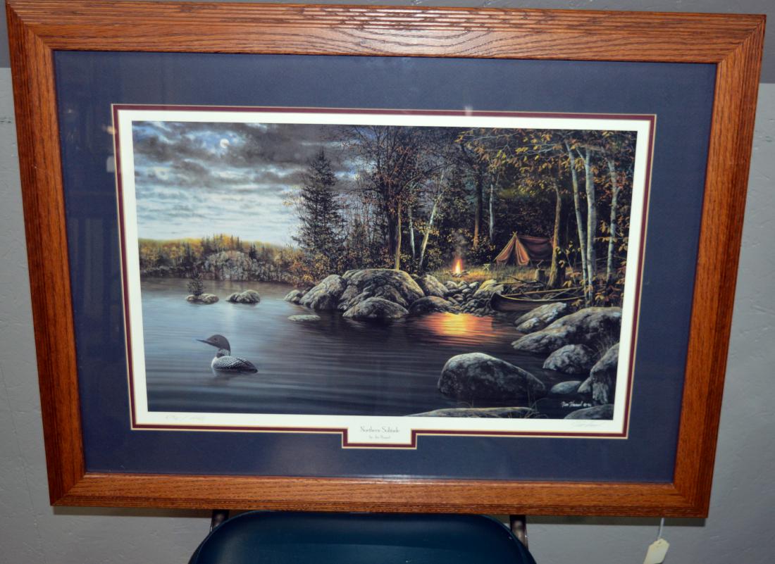 Signed limited edition print "Northern Solitude": Jim Hansel, #5136/10,000