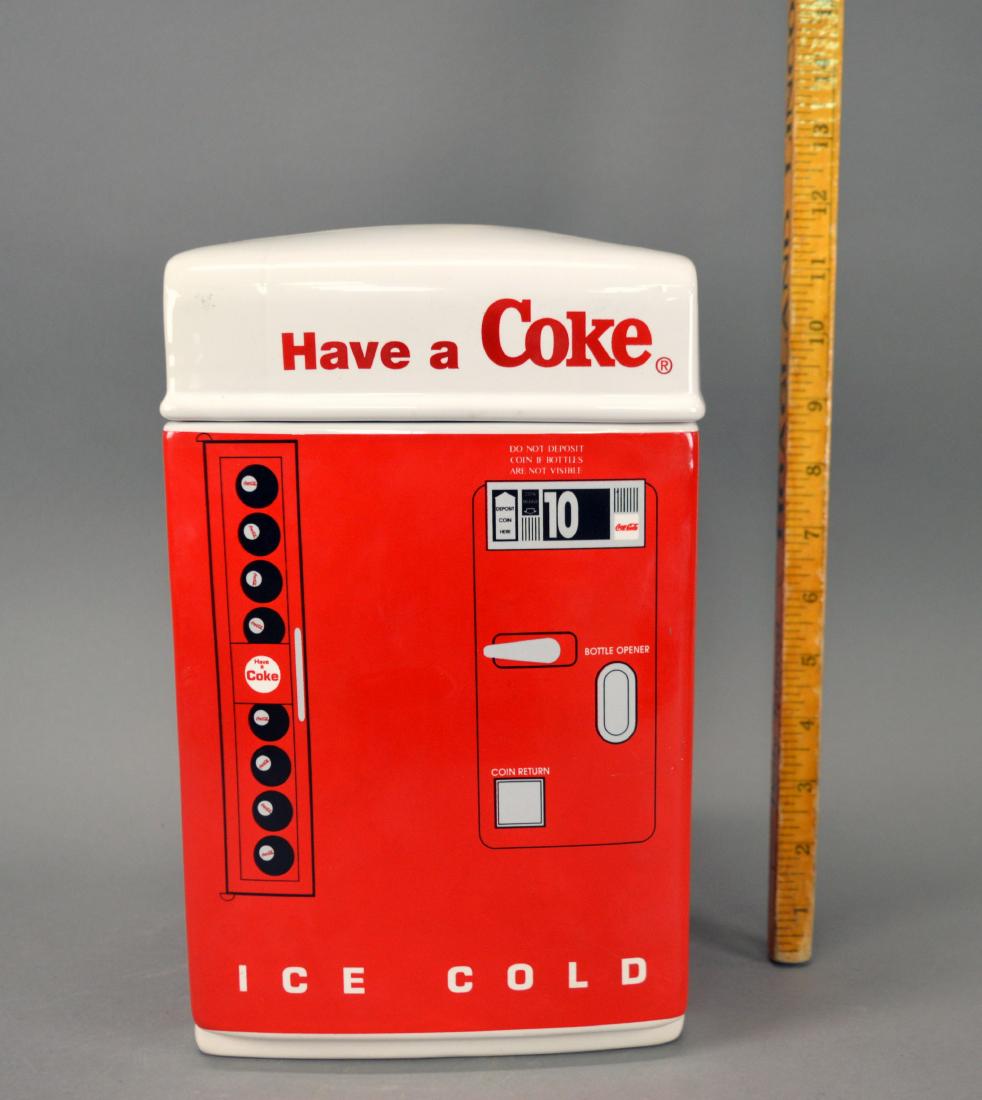 Coca-Cola Machine ceramic cookie jar: Coca-Cola Machine ceramic cookie jar
