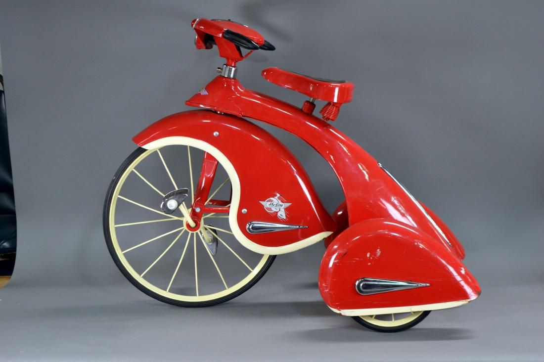 Airflow Collectibles Sky-King enameled metal tricycle (1 of 8)