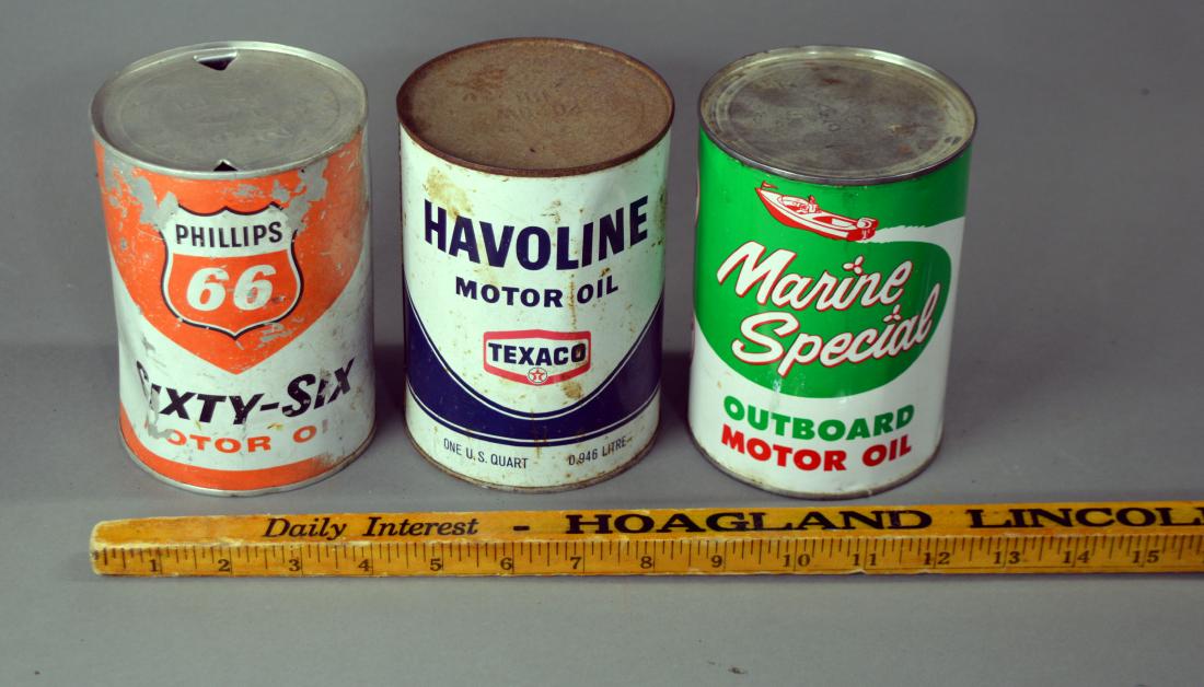 Three vintage oil cans (1 of 3)