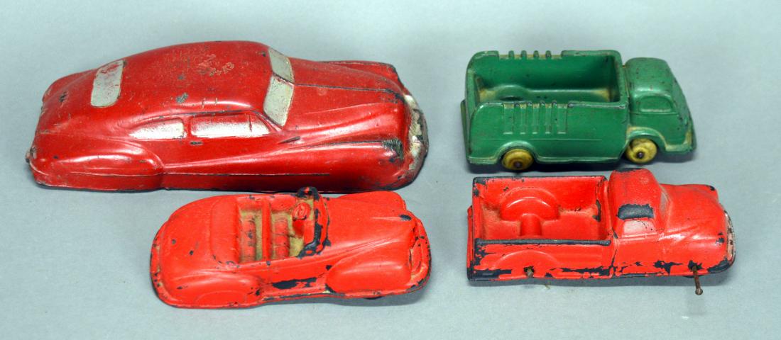 Four vintage Auburn Rubber toy cars & trucks (1 of 5)